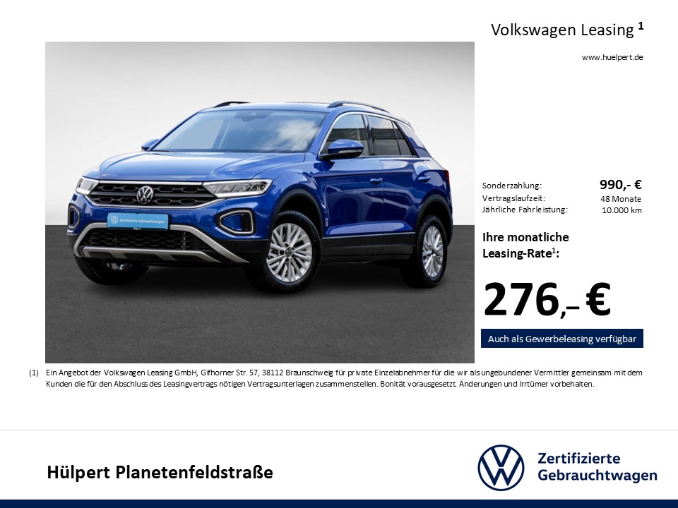Volkswagen T-Roc 1.5 LIFE NAVI ALU SITZHEIZUNG LED DAB+