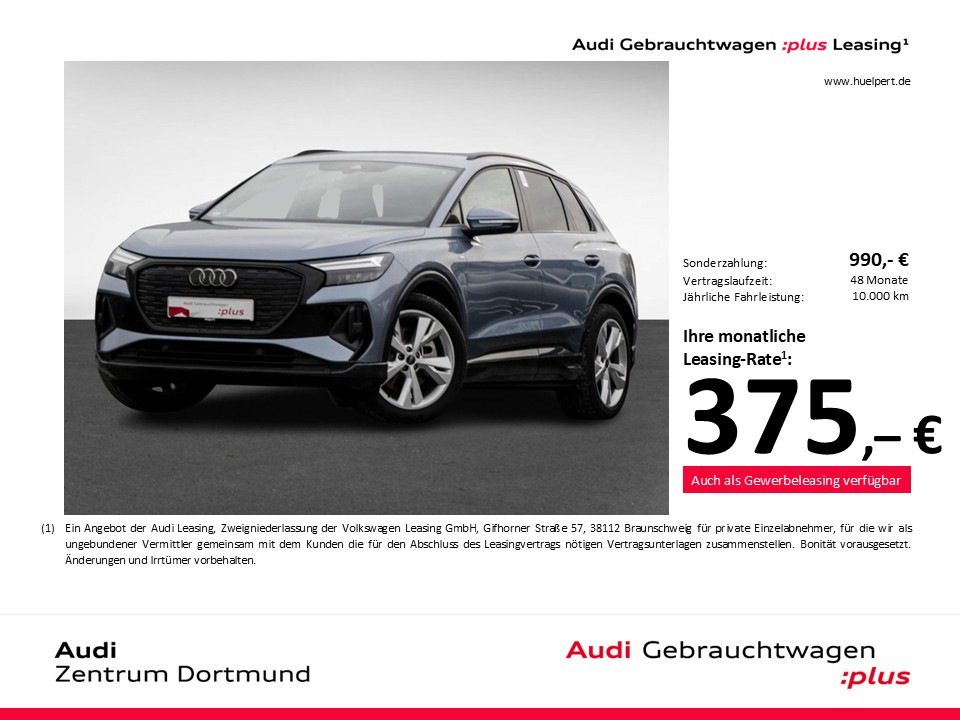 Audi Q4 e-tron 45 S LINE BLACKPAK AHK LM20 E-KLAPPE