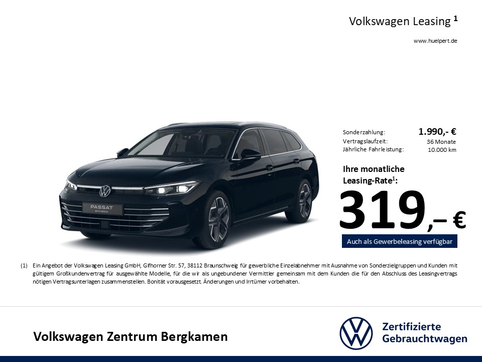 Volkswagen Passat Variant 1.5HYBRID ELEGANCE LEDER PANO AHK