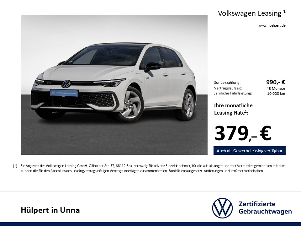 Volkswagen Golf VIII 1.5 HYBRID GTE FACELIFT CAM ACC LM17