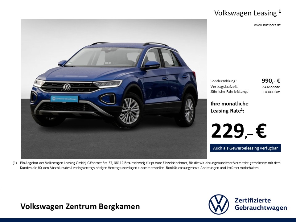 Volkswagen T-Roc 1.5 LIFE NAVI ALU CARPLAY SITZHEIZUNG LED