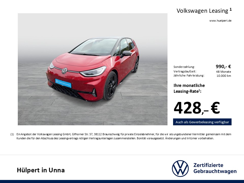 Volkswagen ID.3 GTX PERFORMANCE WÄRMEPUMPE PANO CAM ACC 20Z