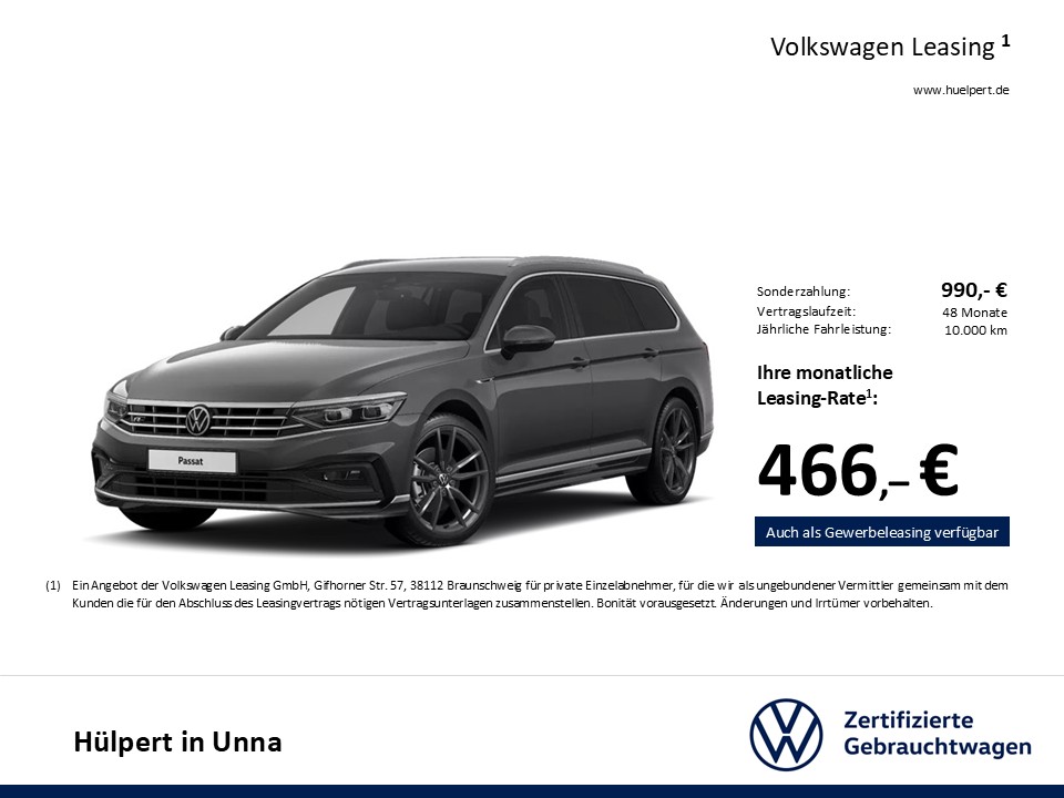 Volkswagen Passat Variant 2.0 R-LINE AHK ALU19 LEDER KAMERA