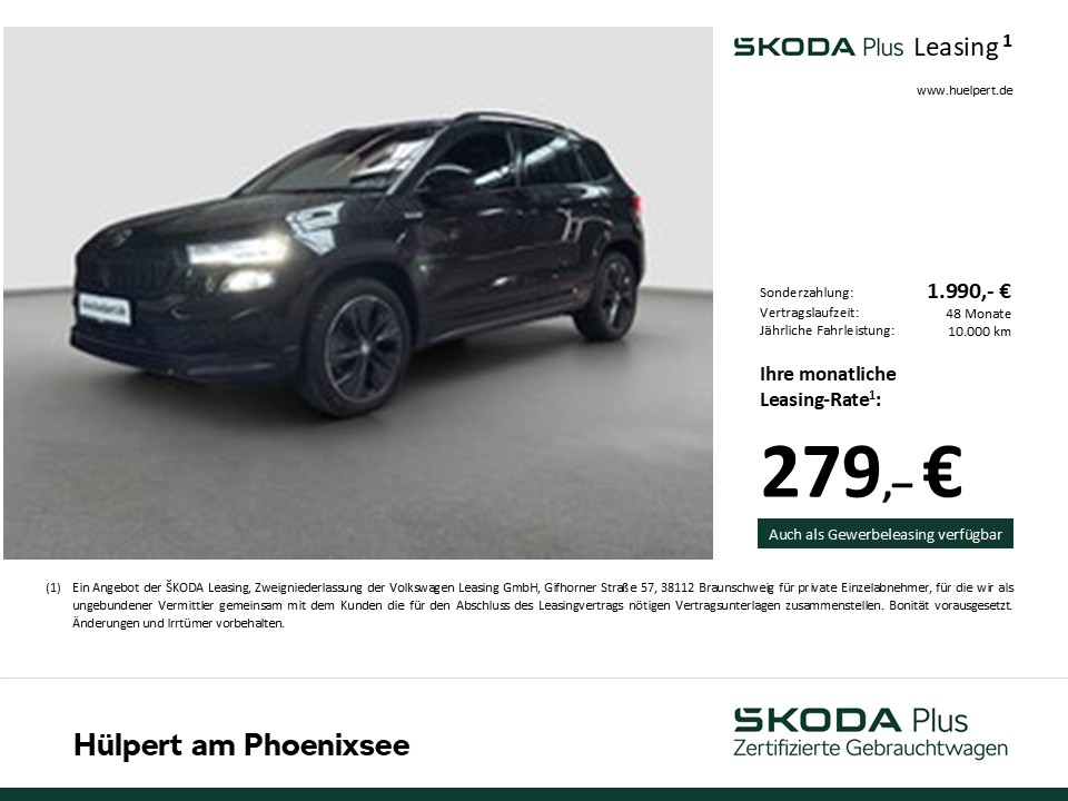 Skoda Karoq 1.5 SPORTLINE LEDER PANO CAM ACC LM18 NAVI