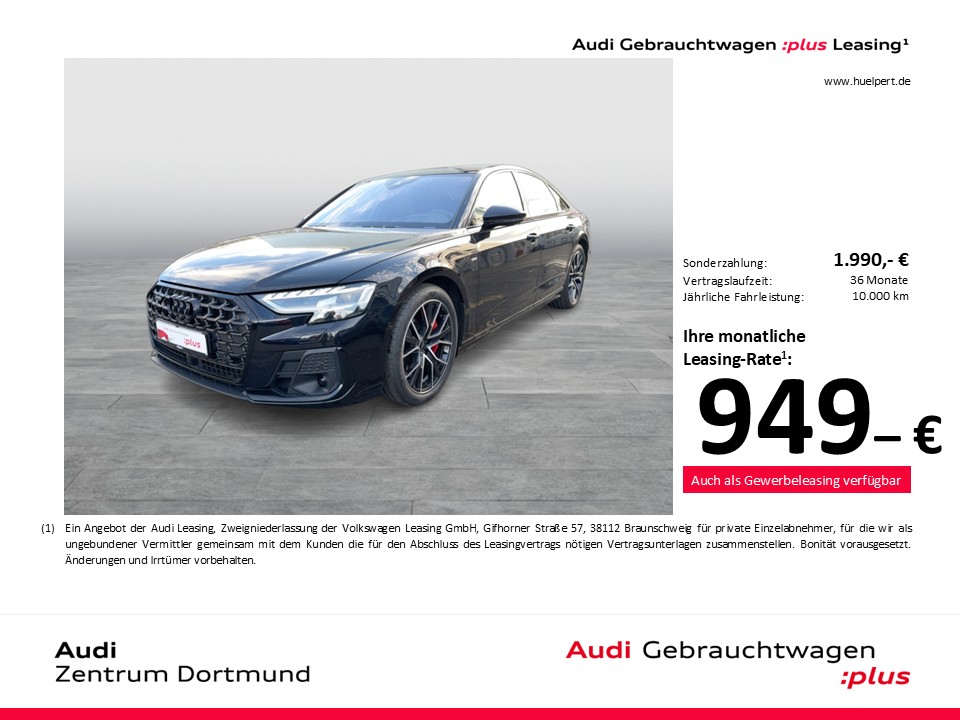Audi A8 60 quattro HYBRID S LINE PANO B&O 360CAM LM20