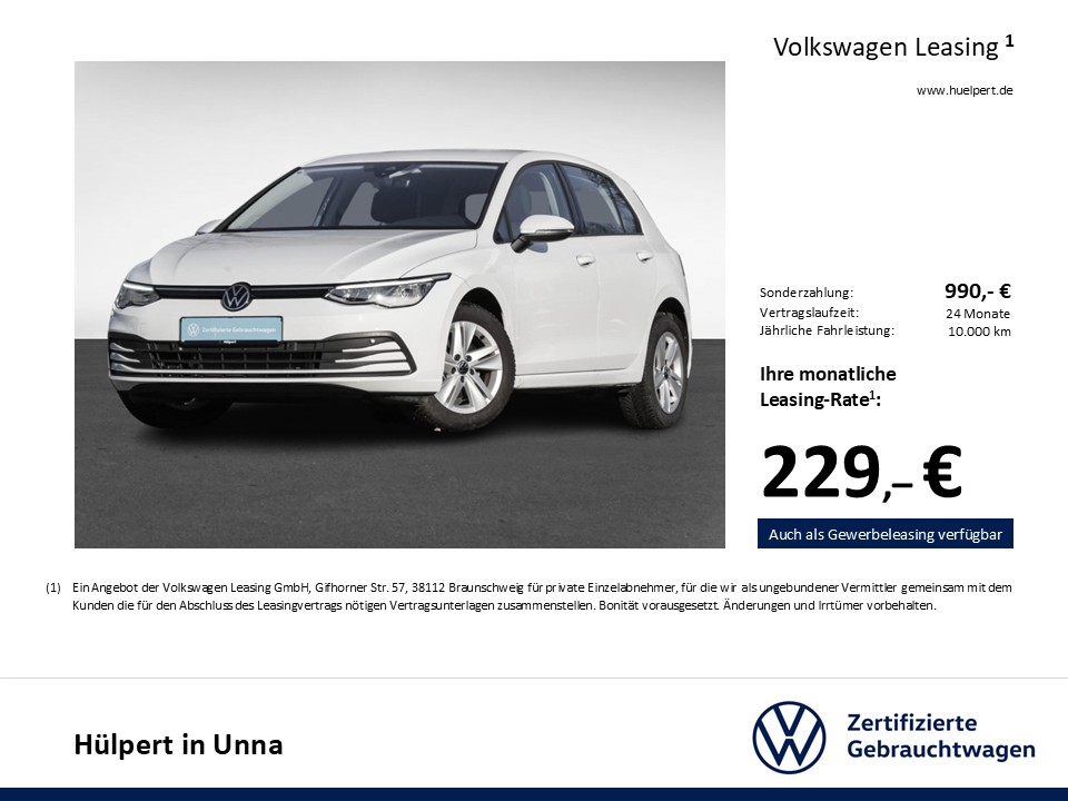 Volkswagen Golf VIII 2.0 LIFE ACC ALU LED NAVI SITZHEIZUNG