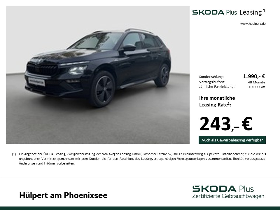 Skoda Kamiq 1.5 MONTE CARLO PANO AHK CAM ACC NAVI LM17
