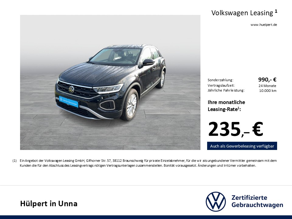 Volkswagen T-Roc 1.5 LIFE SITZHEIZUNG NAVI LED DAB+ ALU