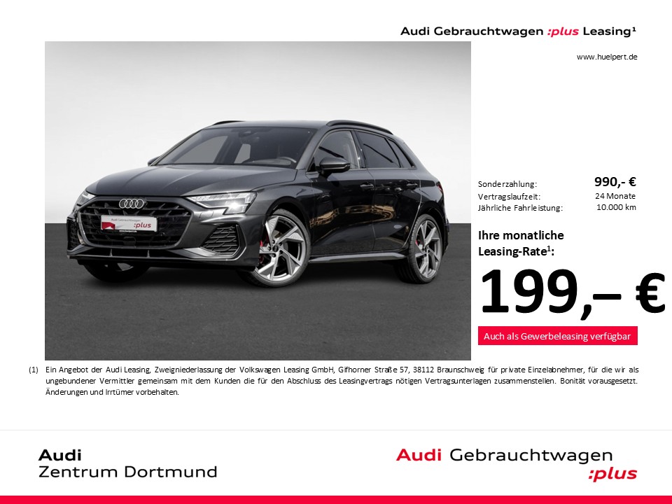 Audi A3 Sportback 35 S LINE FACELIFT AHK CAM ACC LM19