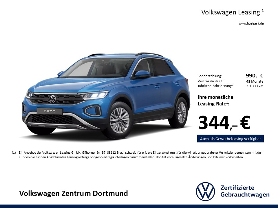 Volkswagen T-Roc 2.0 LIFE AHK CAM ACC NAVI ALU SITZHEIZUNG