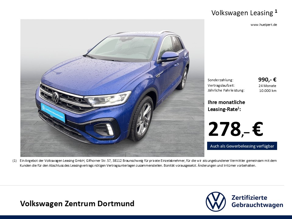 Volkswagen T-Roc 1.5 R-LINE NAVI SITZHEIZUNG ALU17 LED+