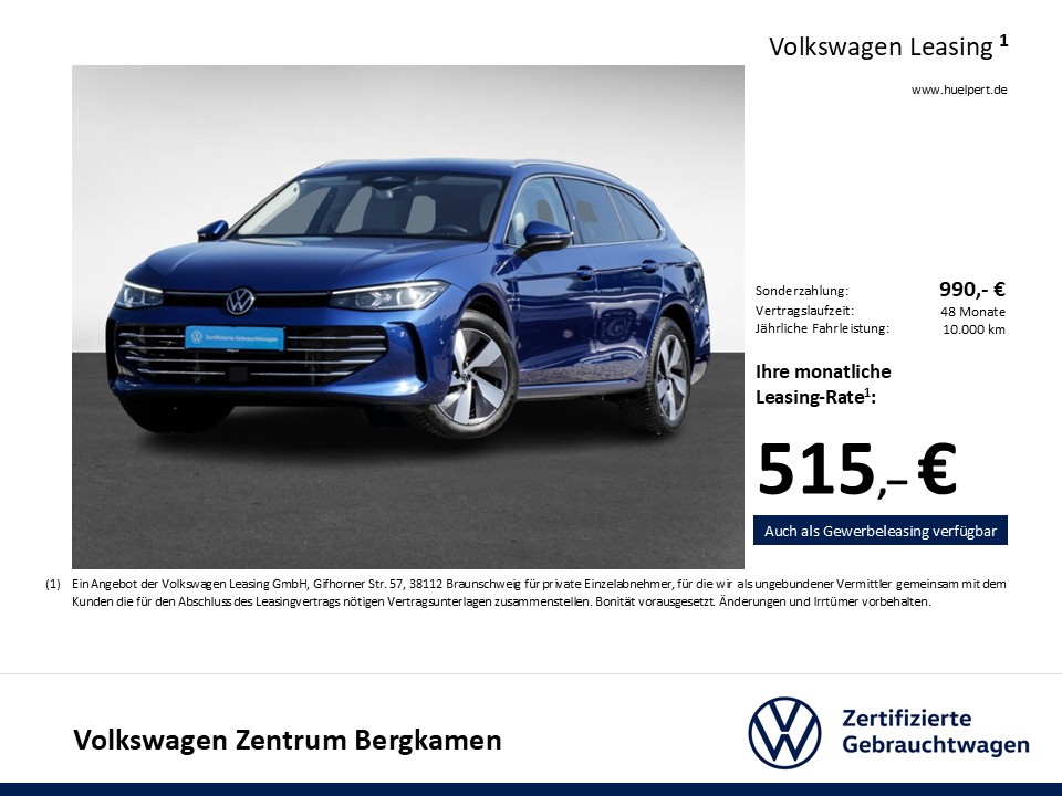 Volkswagen Passat Variant 1.5 HYBRID ELEGANCE AHK 360°CAM