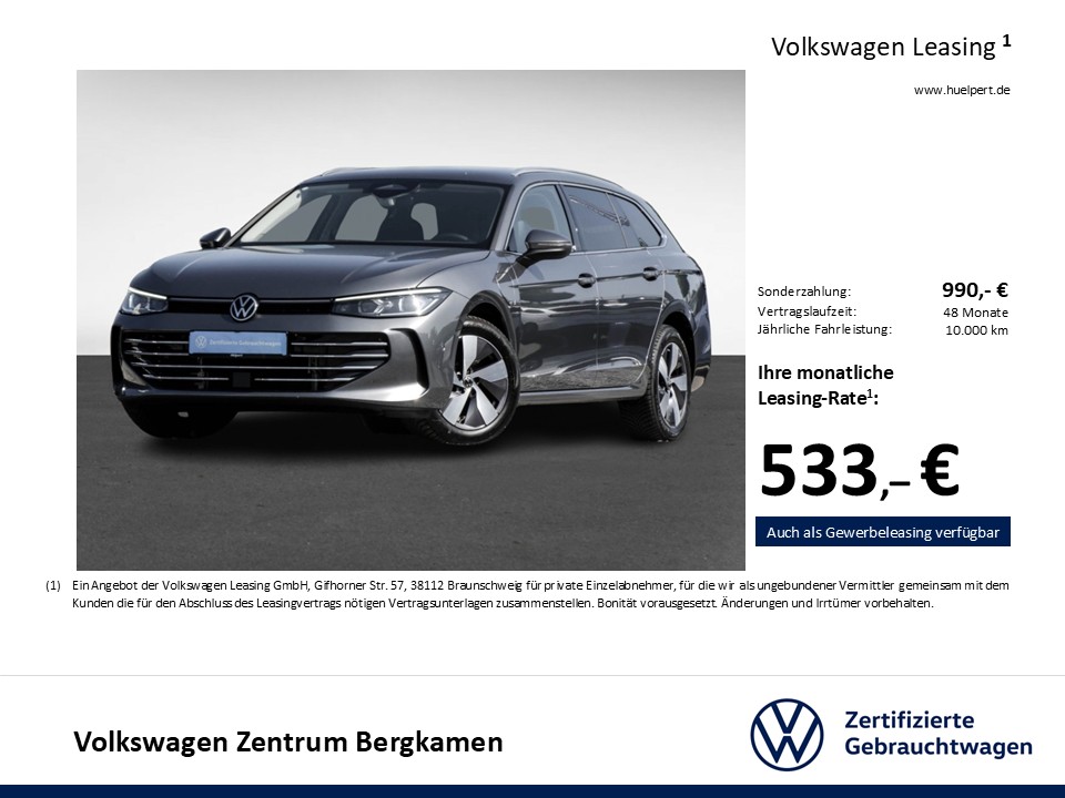 Volkswagen Passat Variant 1.5 HYBRID ELEGANCE AHK CAM ACC
