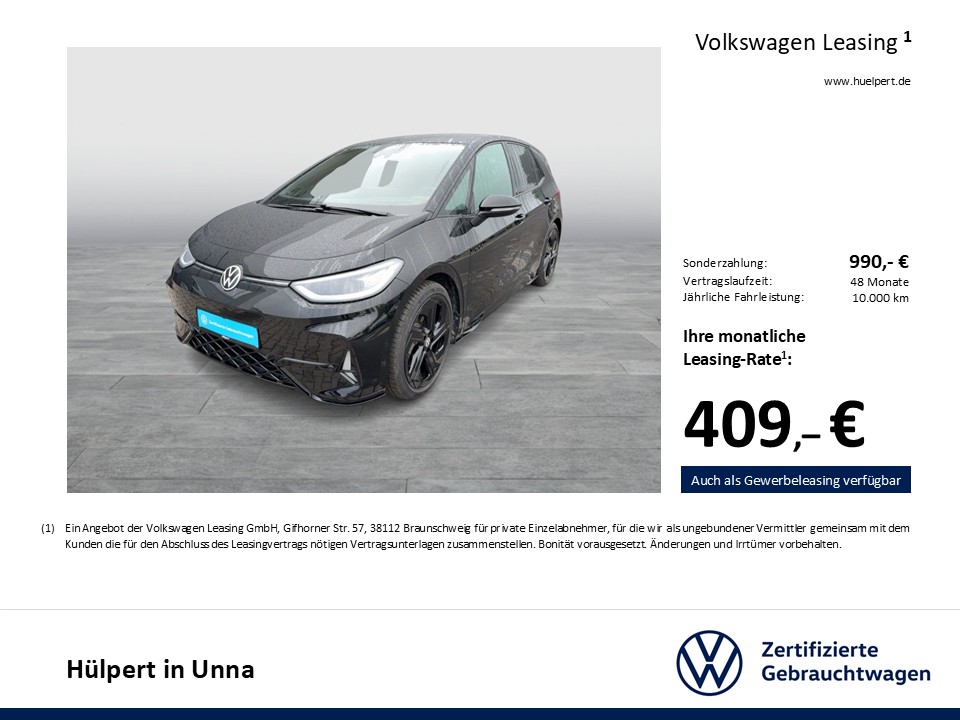 Volkswagen ID.3 GTX WÄRMEPUMPE ACC LM20 NAVI CARPLAY SITZHZ