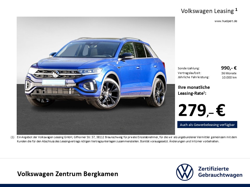 Volkswagen T-Roc R-LINE BLACK STYLE 4X4 BEATS CAM LM19 NAVI