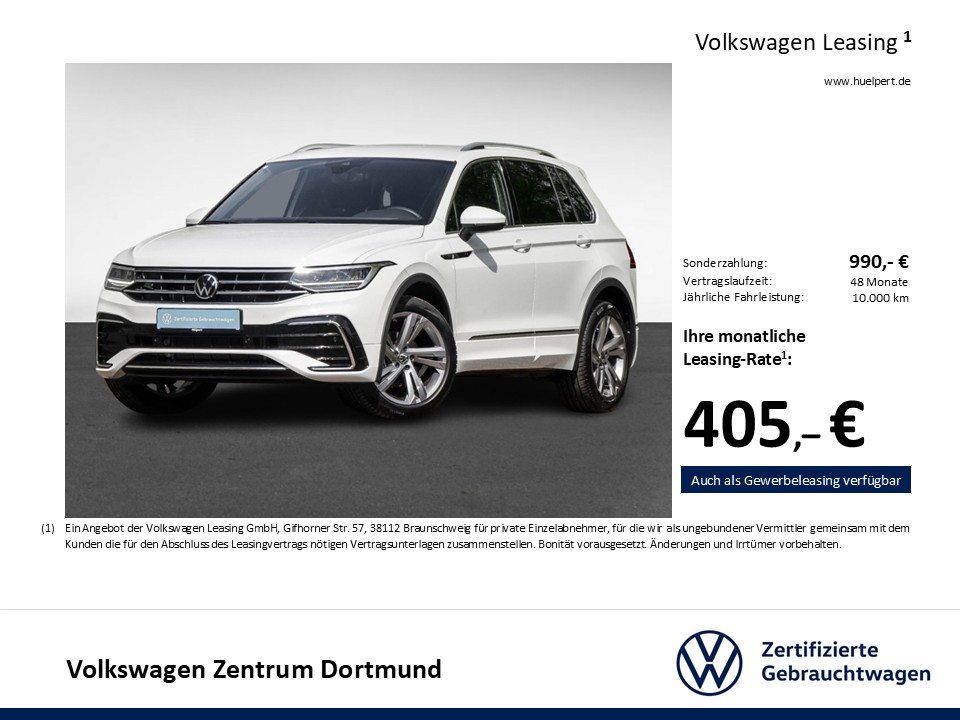 Volkswagen Tiguan 2.0 R-LINE LEDER AHK CAM ACC LM19 NAVI
