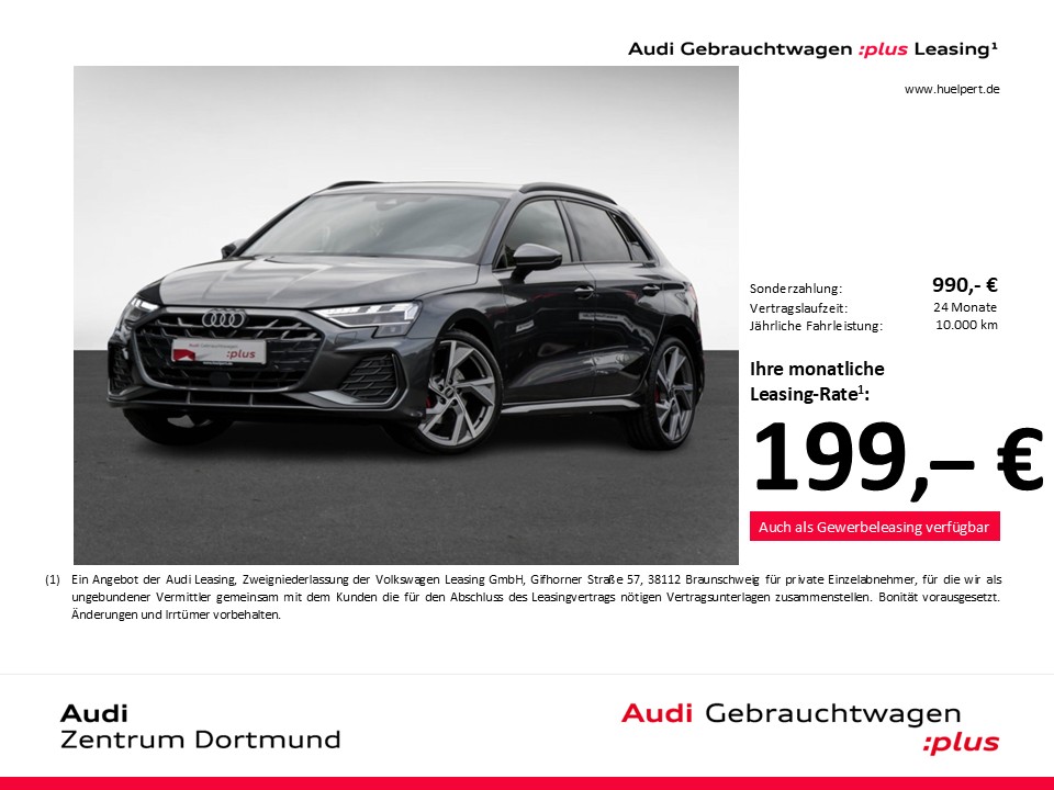 Audi A3 Sportback 35 S LINE FACELIFT AHK CAM ACC LM19