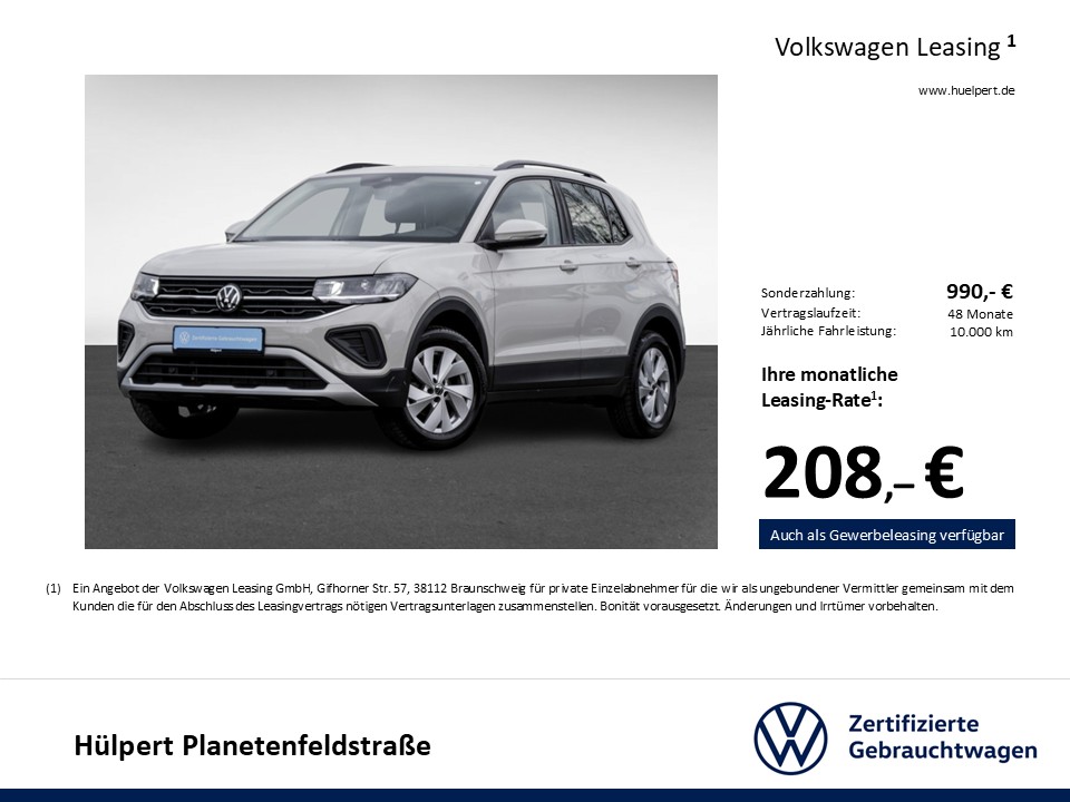 Volkswagen T-Cross 1.0 LIFE ACC ALU LED NAVI SITZHEIZUNG