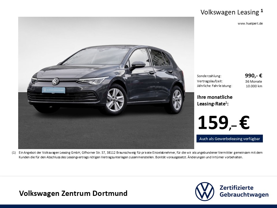 Volkswagen Golf VIII 1.5 LIFE ALU LED NAVI SITZHEIZUNG DAB+