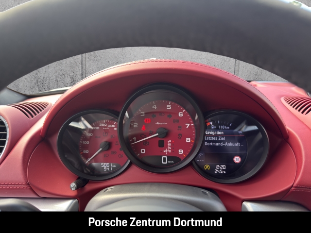 Porsche 718 Spyder Sportabgas Verdeck-Rot BOSE 5.767 km